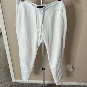 Hollister White Joggers sz L